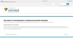 Desktop Screenshot of developer.broadsoft.com